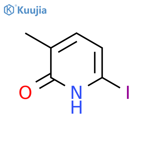 2-Hydroxy-6-iodo-3-methylpyridine structure