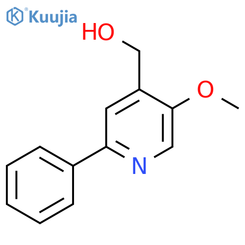 5-Methoxy-2-phenylpyridine-4-methanol structure