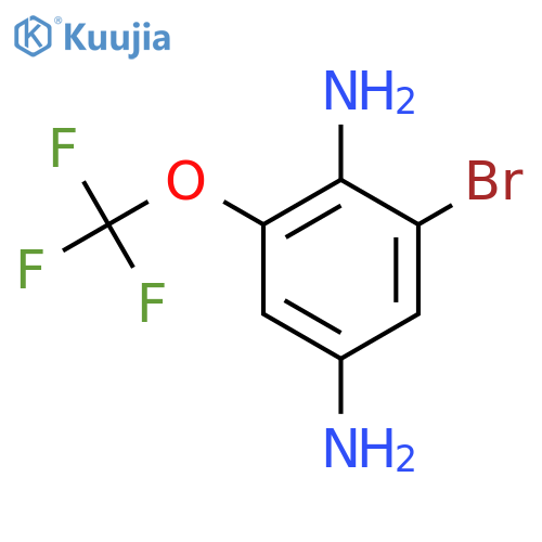 1-Bromo-2,5-diamino-3-(trifluoromethoxy)benzene structure