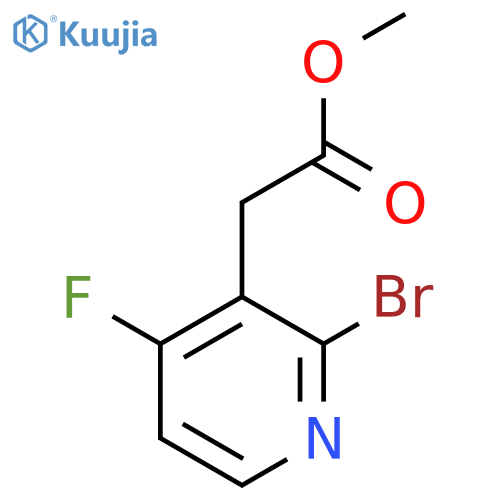 Methyl 2-bromo-4-fluoropyridine-3-acetate structure