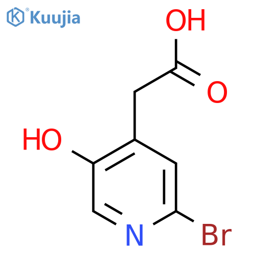 2-Bromo-5-hydroxypyridine-4-acetic acid structure