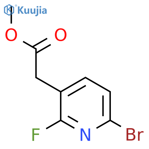 Methyl 6-bromo-2-fluoropyridine-3-acetate structure