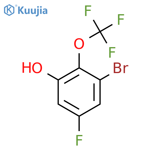 3-Bromo-5-fluoro-2-(trifluoromethoxy)phenol structure