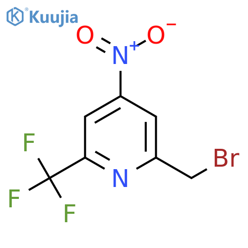 2-Bromomethyl-4-nitro-6-(trifluoromethyl)pyridine structure
