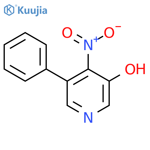 3-Hydroxy-4-nitro-5-phenylpyridine structure