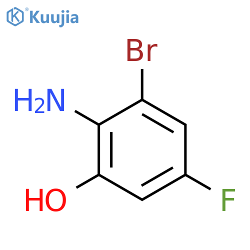 2-Amino-3-bromo-5-fluorophenol structure