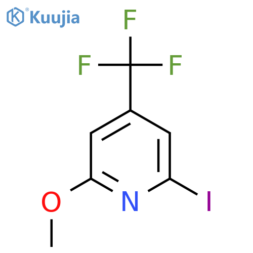 2-Iodo-6-methoxy-4-(trifluoromethyl)pyridine structure