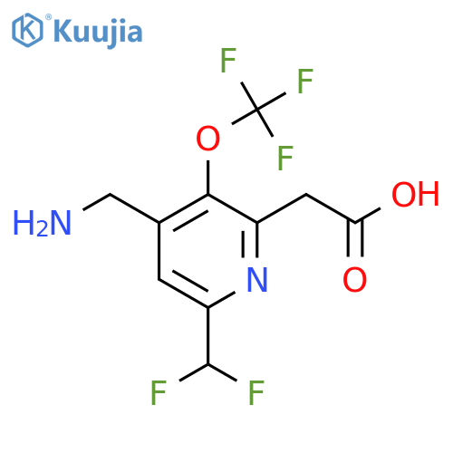 4-(Aminomethyl)-6-(difluoromethyl)-3-(trifluoromethoxy)pyridine-2-acetic acid structure