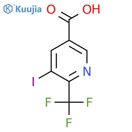 5-Iodo-6-(trifluoromethyl)nicotinic acid structure