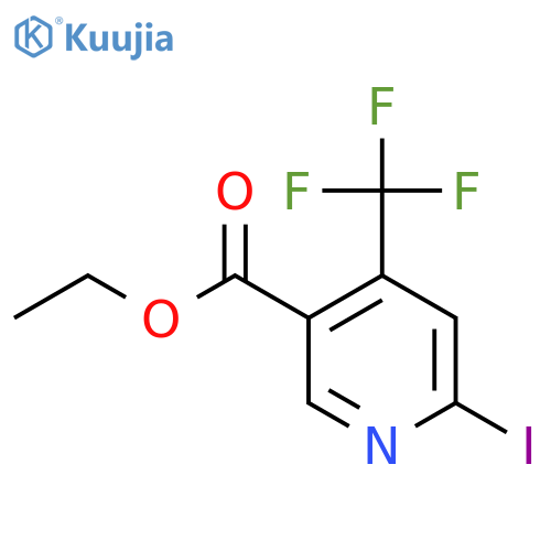 Ethyl 6-iodo-4-(trifluoromethyl)nicotinate structure