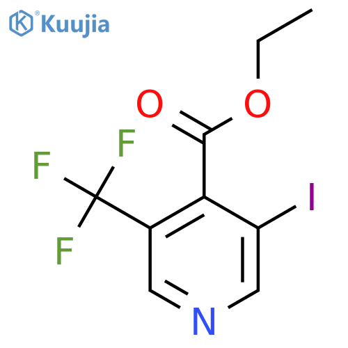 Ethyl 3-iodo-5-(trifluoromethyl)isonicotinate structure