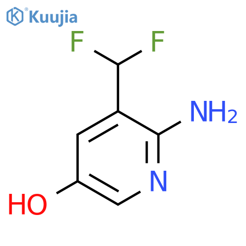 2-Amino-3-(difluoromethyl)-5-hydroxypyridine structure