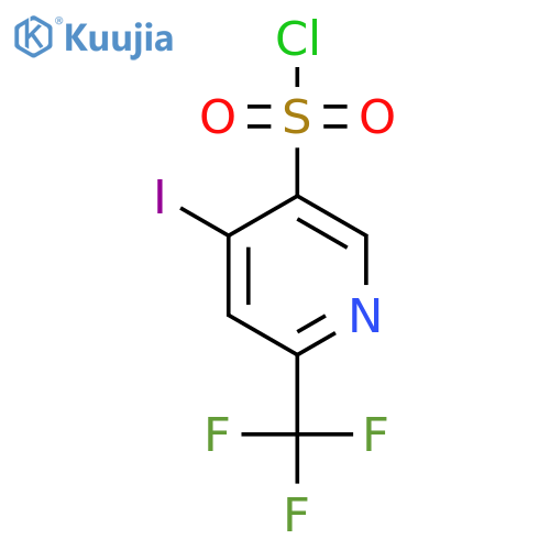 4-Iodo-2-(trifluoromethyl)pyridine-5-sulfonyl chloride structure