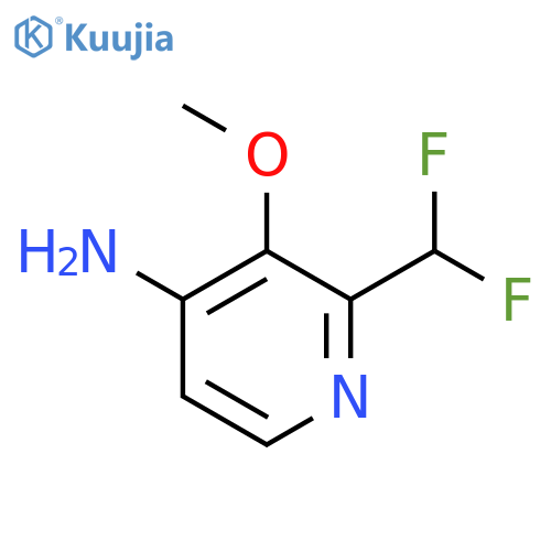 4-Amino-2-(difluoromethyl)-3-methoxypyridine structure