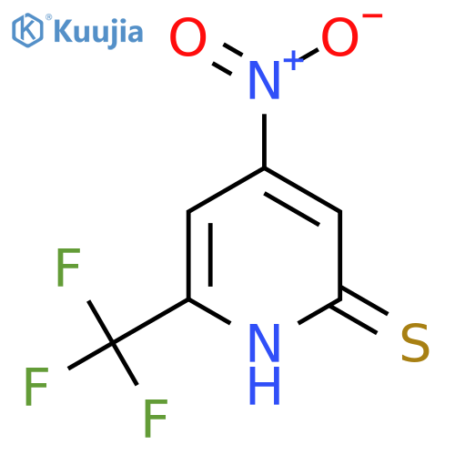 2-Mercapto-4-nitro-6-(trifluoromethyl)pyridine structure