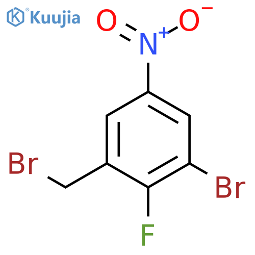 3-Bromo-2-fluoro-5-nitrobenzyl bromide structure