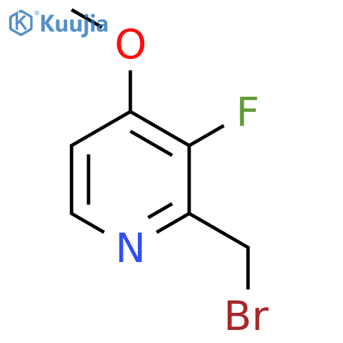 2-Bromomethyl-3-fluoro-4-methoxypyridine structure