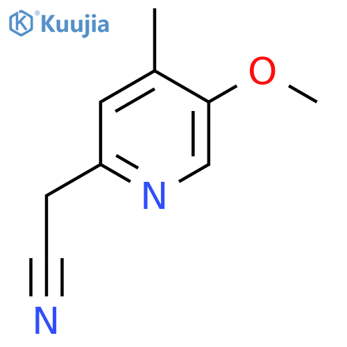 5-Methoxy-4-methylpyridine-2-acetonitrile structure