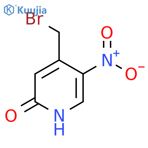 4-Bromomethyl-2-hydroxy-5-nitropyridine structure