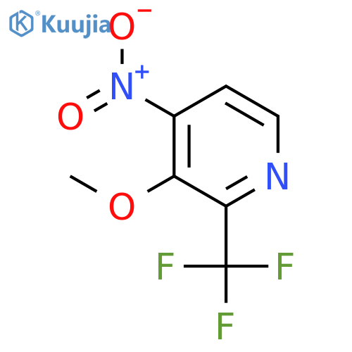 3-Methoxy-4-nitro-2-(trifluoromethyl)pyridine structure
