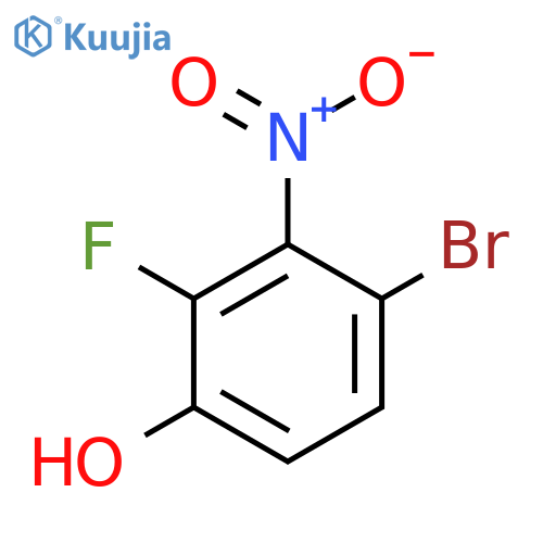 4-Bromo-2-fluoro-3-nitrophenol structure