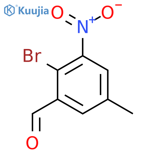 2-Bromo-5-methyl-3-nitrobenzaldehyde structure