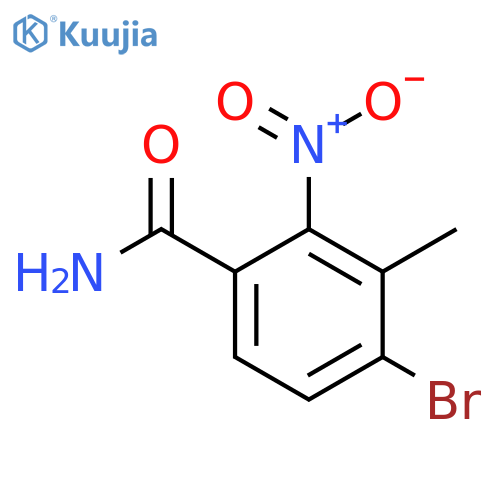 4-Bromo-3-methyl-2-nitrobenzamide structure