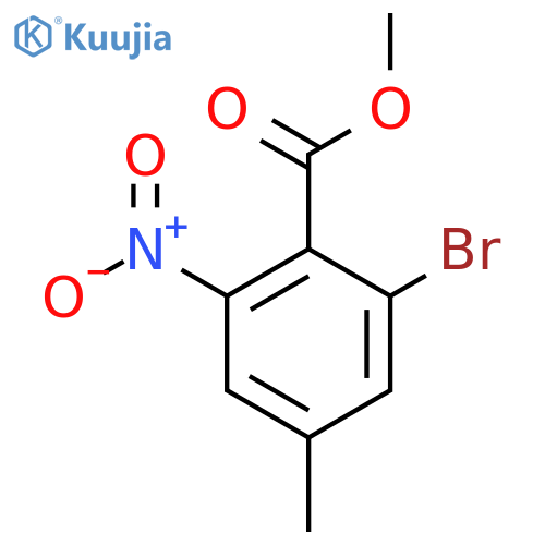 Methyl 2-bromo-4-methyl-6-nitrobenzoate structure