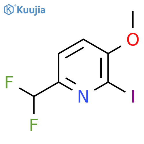 6-(Difluoromethyl)-2-iodo-3-methoxypyridine structure