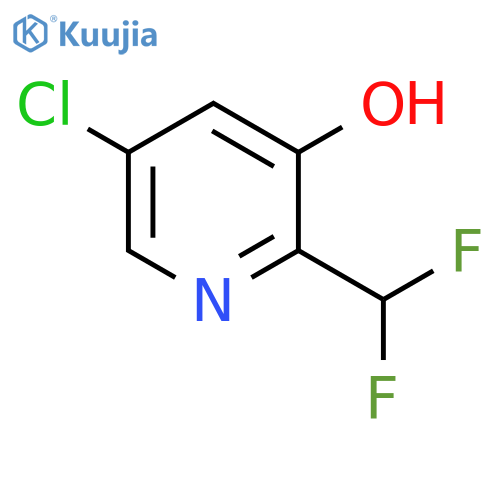 5-Chloro-2-(difluoromethyl)-3-hydroxypyridine structure