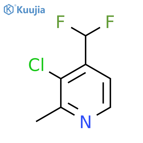 3-Chloro-4-(difluoromethyl)-2-methylpyridine structure