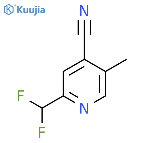 4-Cyano-2-(difluoromethyl)-5-methylpyridine structure