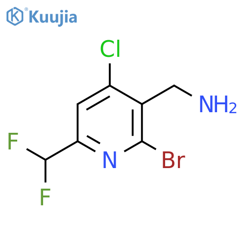 3-(Aminomethyl)-2-bromo-4-chloro-6-(difluoromethyl)pyridine structure
