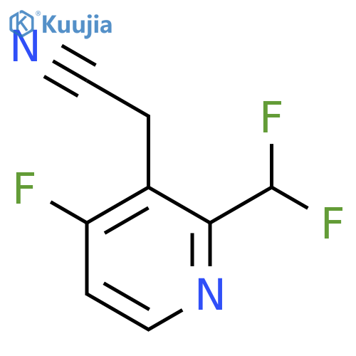2-(Difluoromethyl)-4-fluoropyridine-3-acetonitrile structure