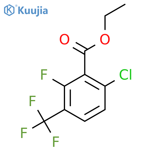 Ethyl 6-chloro-2-fluoro-3-(trifluoromethyl)benzoate structure
