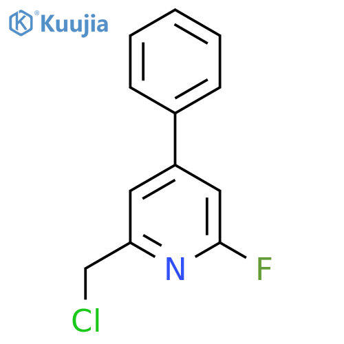 2-Chloromethyl-6-fluoro-4-phenylpyridine structure