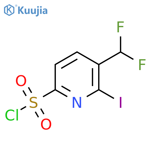 3-(Difluoromethyl)-2-iodopyridine-6-sulfonyl chloride structure