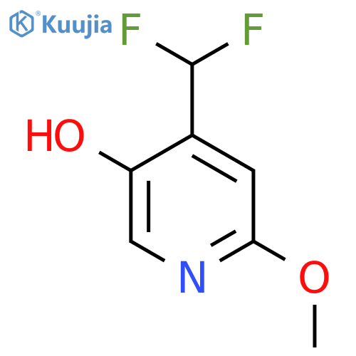 4-(Difluoromethyl)-5-hydroxy-2-methoxypyridine structure