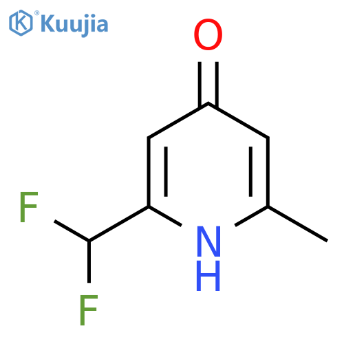 2-(Difluoromethyl)-4-hydroxy-6-methylpyridine structure