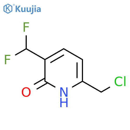 6-(Chloromethyl)-3-(difluoromethyl)-2-hydroxypyridine structure