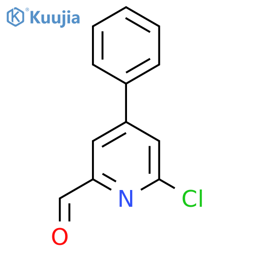 6-Chloro-4-phenylpicolinaldehyde structure