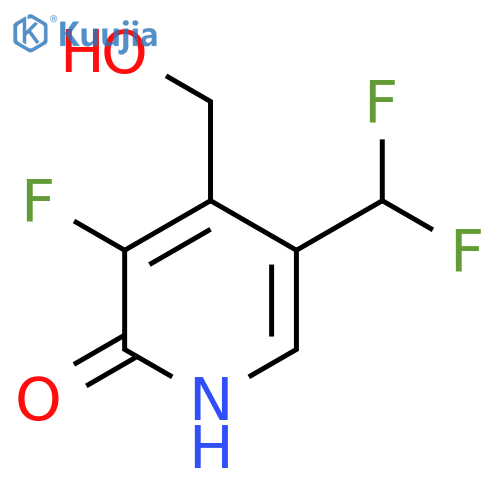 5-(Difluoromethyl)-3-fluoro-2-hydroxypyridine-4-methanol structure