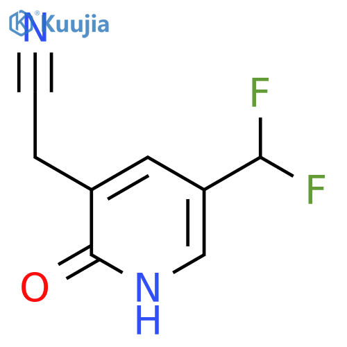 5-(Difluoromethyl)-2-hydroxypyridine-3-acetonitrile structure
