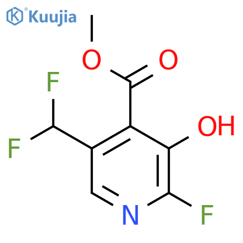 Methyl 5-(difluoromethyl)-2-fluoro-3-hydroxypyridine-4-carboxylate structure