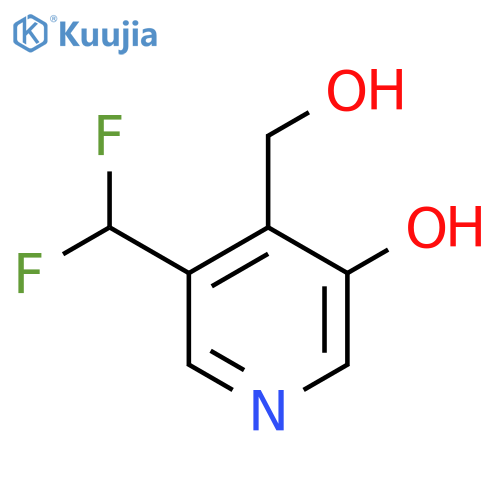 3-(Difluoromethyl)-5-hydroxypyridine-4-methanol structure