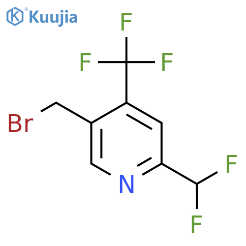 5-(Bromomethyl)-2-(difluoromethyl)-4-(trifluoromethyl)pyridine structure