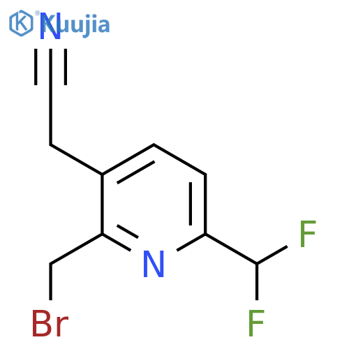 2-(Bromomethyl)-6-(difluoromethyl)pyridine-3-acetonitrile structure