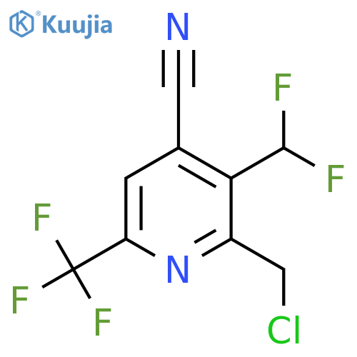 2-(Chloromethyl)-4-cyano-3-(difluoromethyl)-6-(trifluoromethyl)pyridine structure