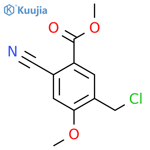 Methyl 5-chloromethyl-2-cyano-4-methoxybenzoate structure