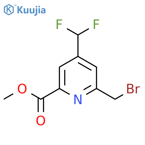 Methyl 2-(bromomethyl)-4-(difluoromethyl)pyridine-6-carboxylate structure